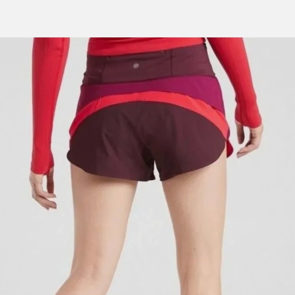 Athleta Burgundy and Magenta Athletic Shorts